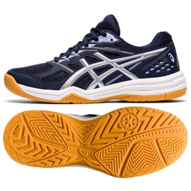 Asics Upcourt 4 W 1072A055-100 chaussures de volley-ball multicolore bleu marine