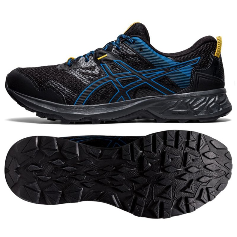 Chaussures de course Asics Gel-Sonoma 5 M 1011A661-001 le noir multicolore