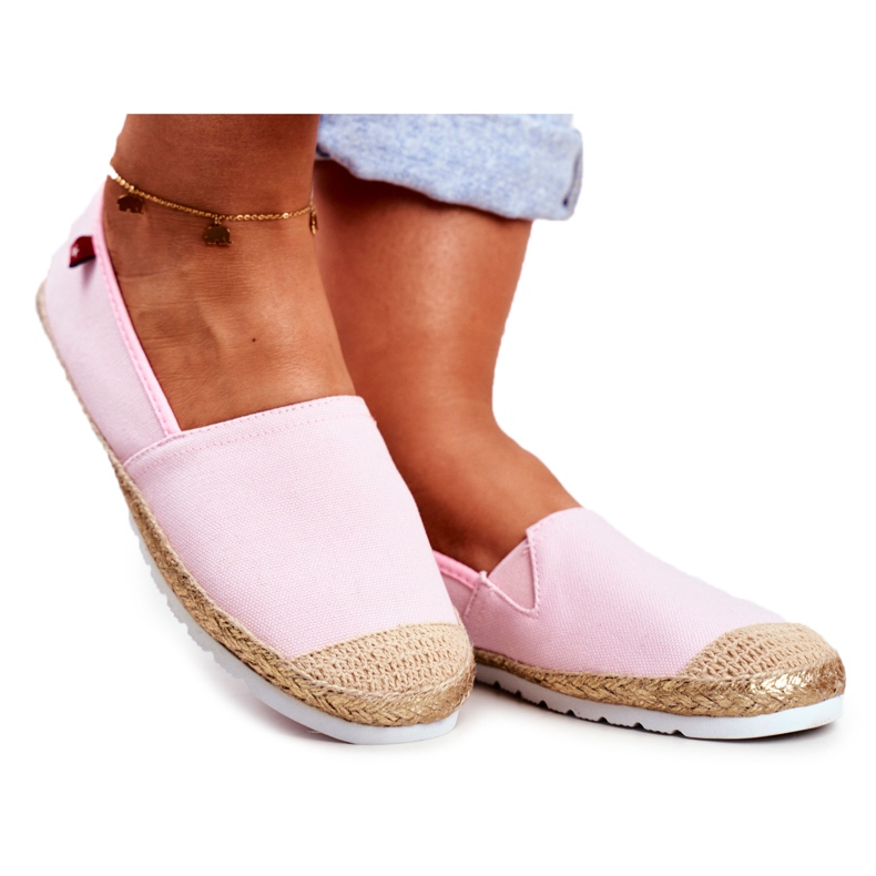 Espadrilles Femme, Semelle Tressée Rose Big Star DD274728