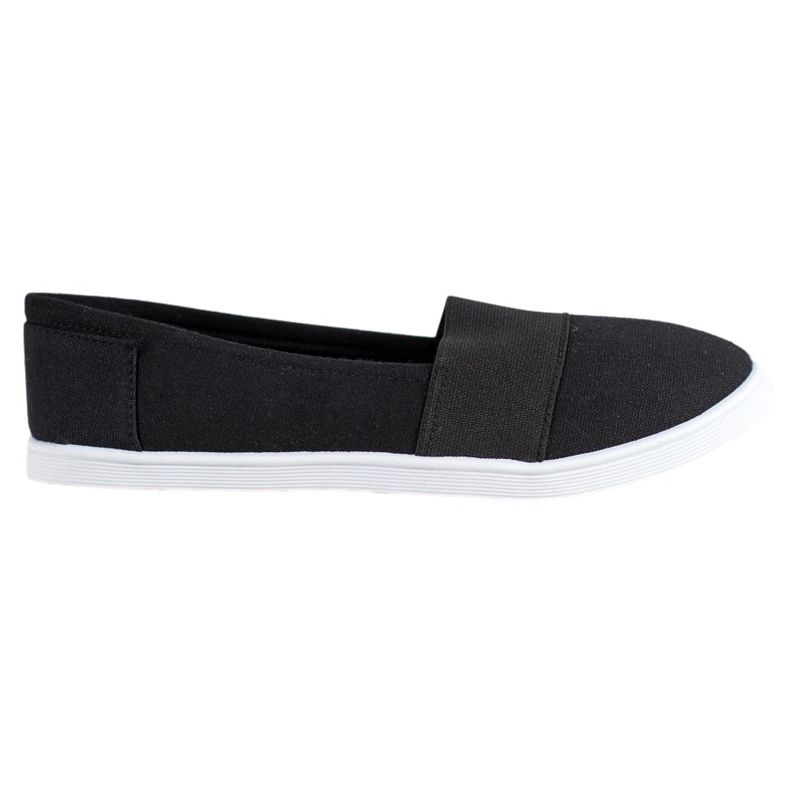 SHELOVET Baskets à enfiler le noir