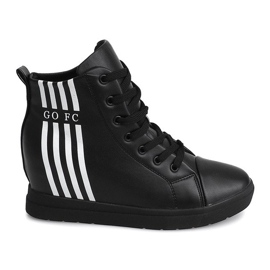 Baskets simples à la mode GFA98 Noir blanche le noir
