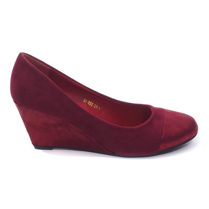 Escarpins compensés 20-292 Vin rouge