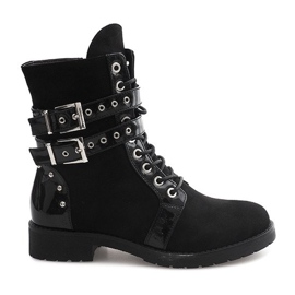 Bottes En Daim Ouvriers A-52 Noir le noir