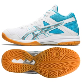 Chaussures de volley-ball Asics Gel Task Mt W 1072A037-102 multicolore blanc