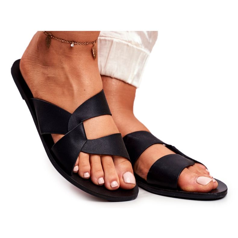 Chaussons Classiques Femme Lu Boo Noir Mabella le noir