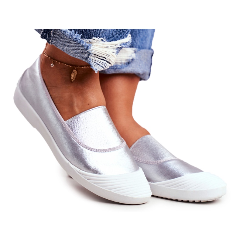 LU BOO Sneakers Slip On Slip-on Sneakers Argent Justy gris LU BOO Sneakers Slip On Slip-on Sneakers Argent Justy gris