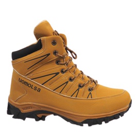 Bottes de neige isolées camel F-23-3 brun