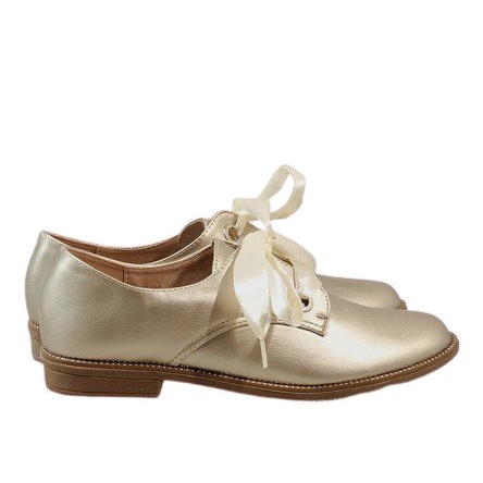 Chaussures à lacets dorées 188-233 d'or jaune