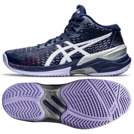 Chaussures de volley-ball Asics Sky Elite Ff Mt W 1052A023-400 graphite, bleu marine bleus et bleu marine