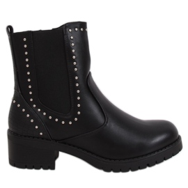 Bottes noires pour femmes avec clous UL309 Noir le noir