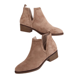 Bottes beiges femme NS159P Beige brun