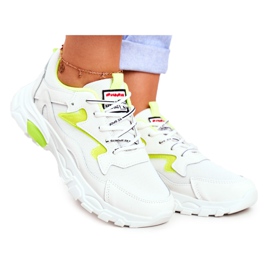 Chaussures de sport pour femmes Blanc Lu Boo Shoes Jaune Dazzle Me