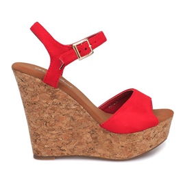 Sandales Compensées Liège 5H5654 Rouge