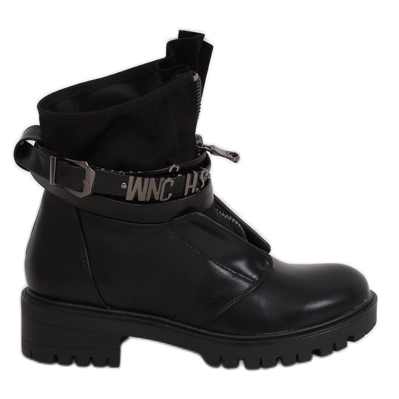 Boots sur semelle massive noire NC1050 Black le noir