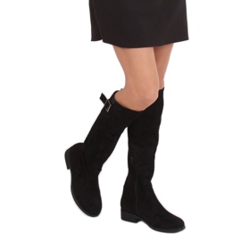 Bottes en daim noir ST-20P Noir