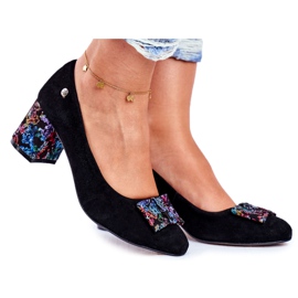 Escarpins pour femmes Maciejka Suede Noir 3356A-62 / 00-1