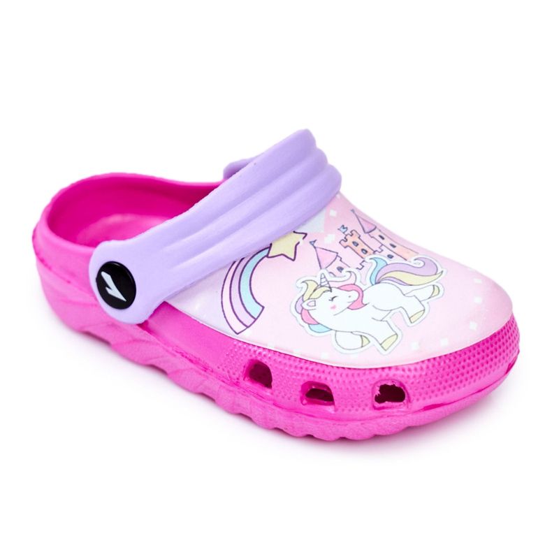 Chaussons Enfant Foam Crocs Poneys Roses Poney