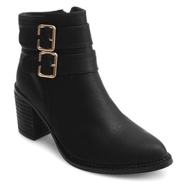 Bottes Sur Un Poteau F026 Noir