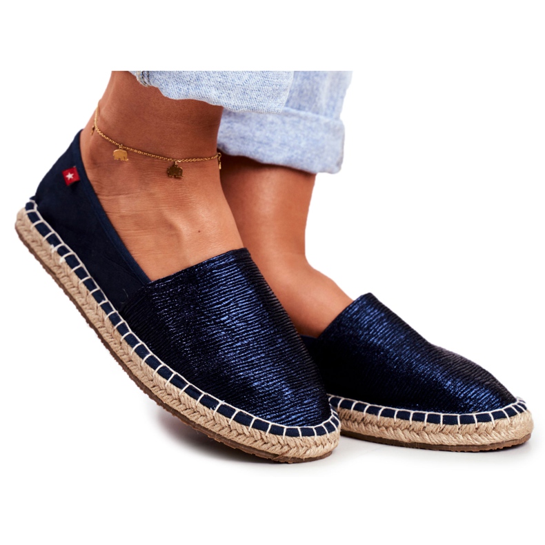 Espadrilles Femme Semelle Tressée Bleu Marine Big Star DD274A147