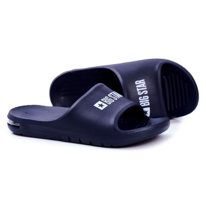 Pantoufles Big Star Air Pour Hommes Bleu Marine GG174919