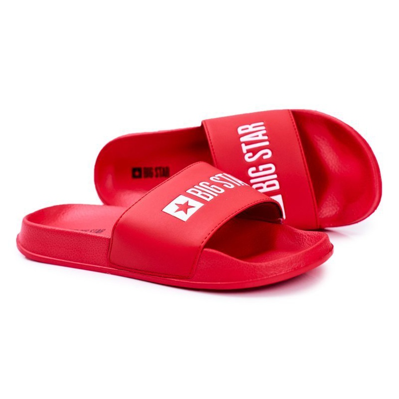 Chaussons Homme Big Star Caoutchouc Rouge Eco Cuir GG174932