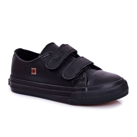 Chaussures Enfant Baskets Big Star Avec Velcro Noir GG374009