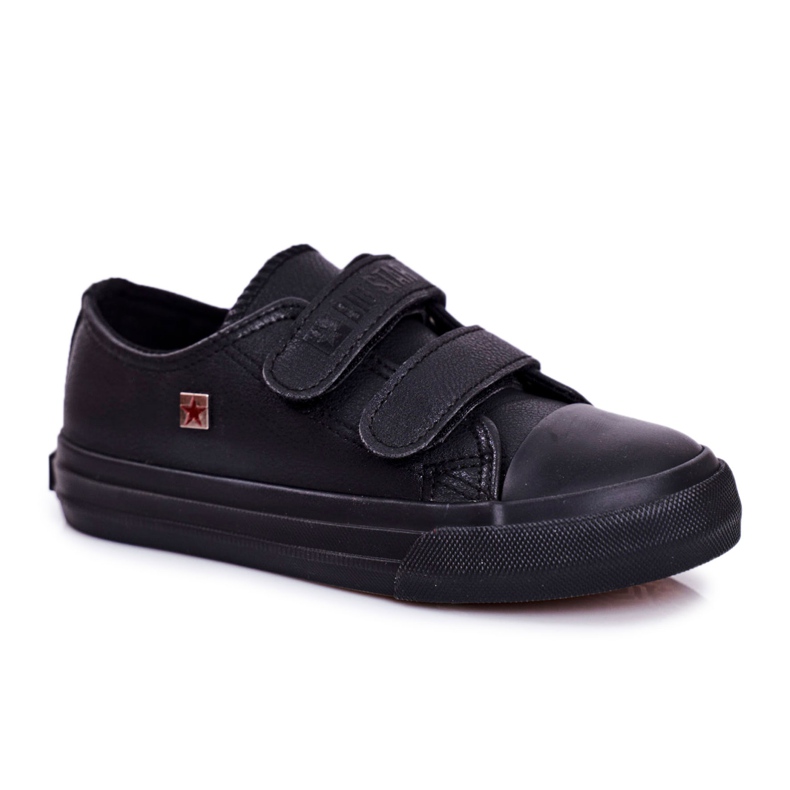 Chaussures Enfant Baskets Big Star Avec Velcro Noir GG374009 le noir Chaussures Enfant Baskets Big Star Avec Velcro Noir GG374009 le noir