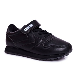 Chaussures Sport Enfants Big Star Avec Velcro Noir GG374059