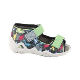 Chaussures enfant Befado 250P092 gris multicolore vert