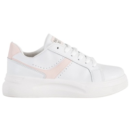 SHELOVET Baskets design de mode blanc