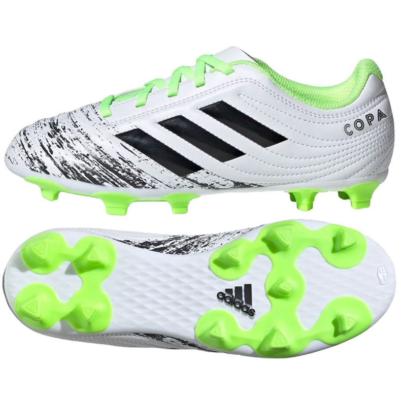 Chaussures de football Adidas Copa 20.4 Fg Jr EF1917 multicolore blanche