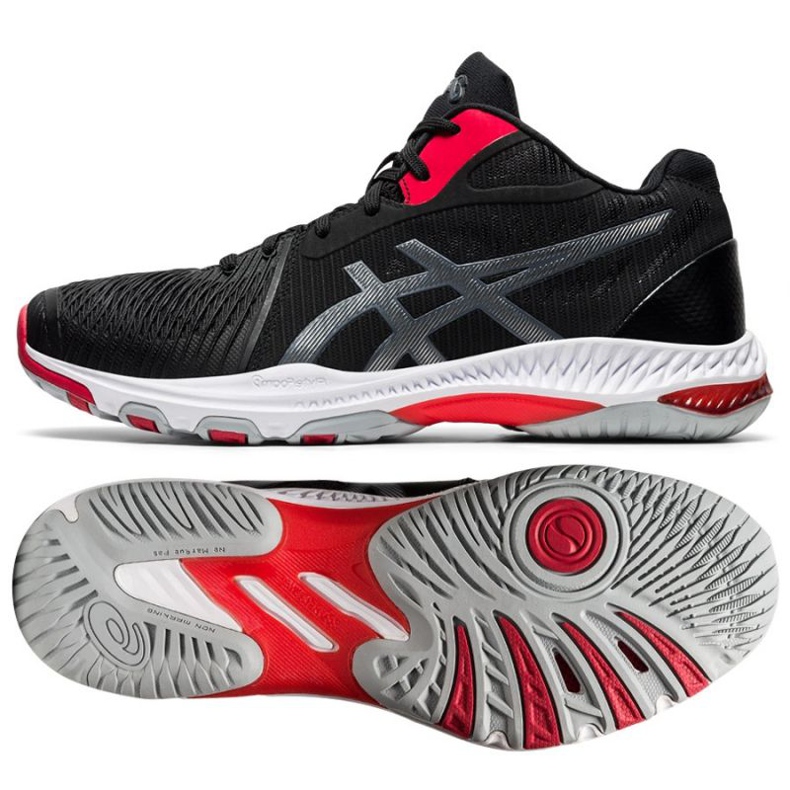 Chaussures de volley-ball Asics Netburner Ballistic Ff Mt 2 M 1051A042-001 le noir le noir