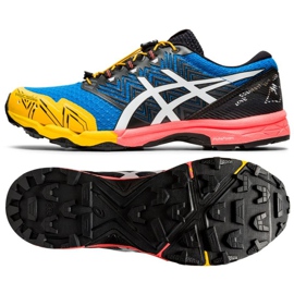 Chaussures de course Asics GEL-FujiTrabuco Sky M 1011A900-400 bleu marine multicolore