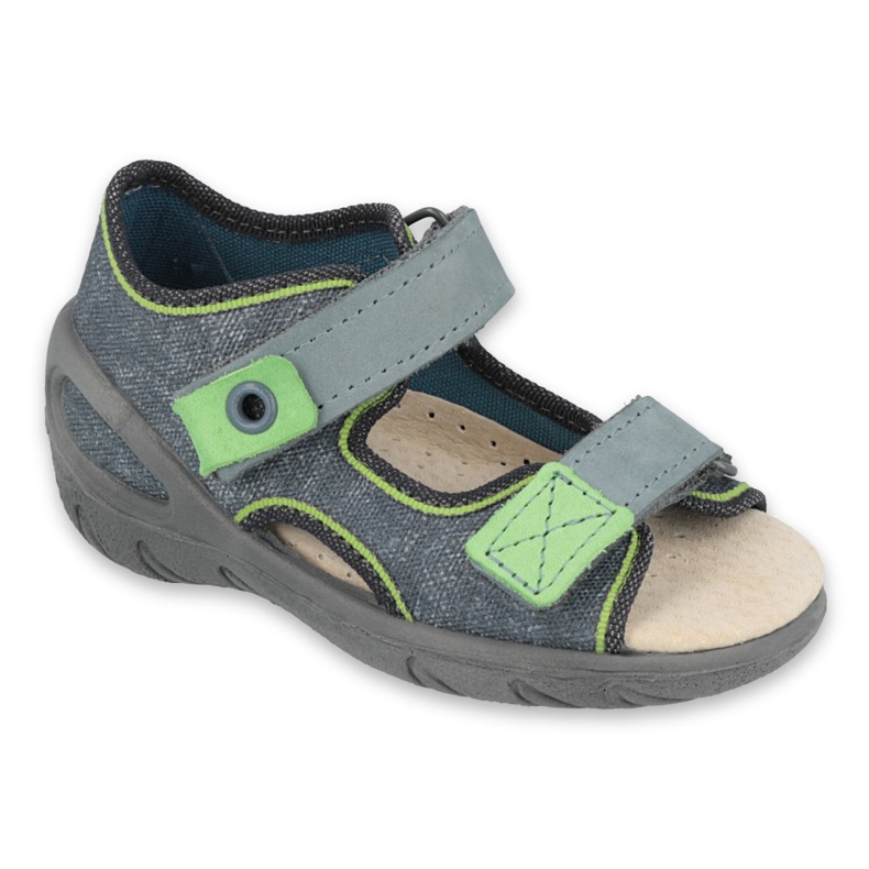 Chaussures enfant Befado 065X141 gris vert