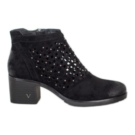 Bottines ajourées VINCEZA le noir