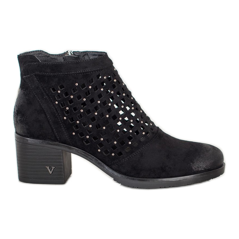Bottines ajourées VINCEZA le noir