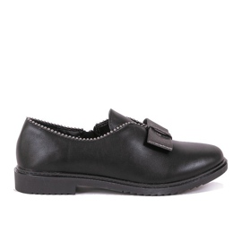 BM Chaussures à enfiler noires avec un nœud 239-2