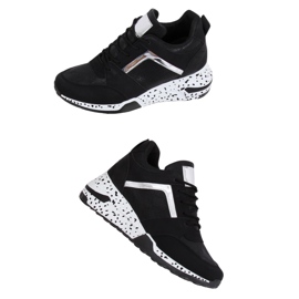 Chaussures de sport noires noires C131 Negro