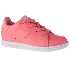 Chaussures Adidas Stan Smith El K EF4928 rose gris Chaussures Adidas Stan Smith El K EF4928 rose gris