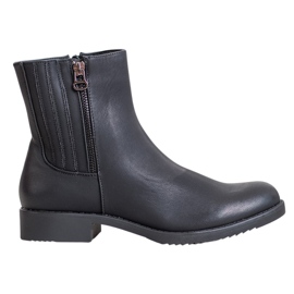 J. Star Bottes hautes en cuir écologique noir