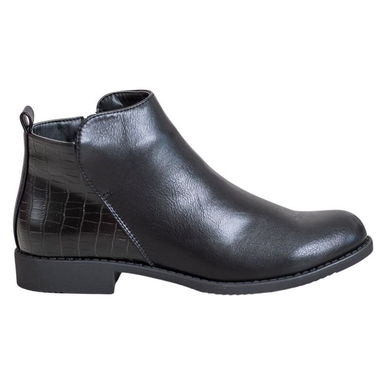 J. Star Bottes à talons plats le noir