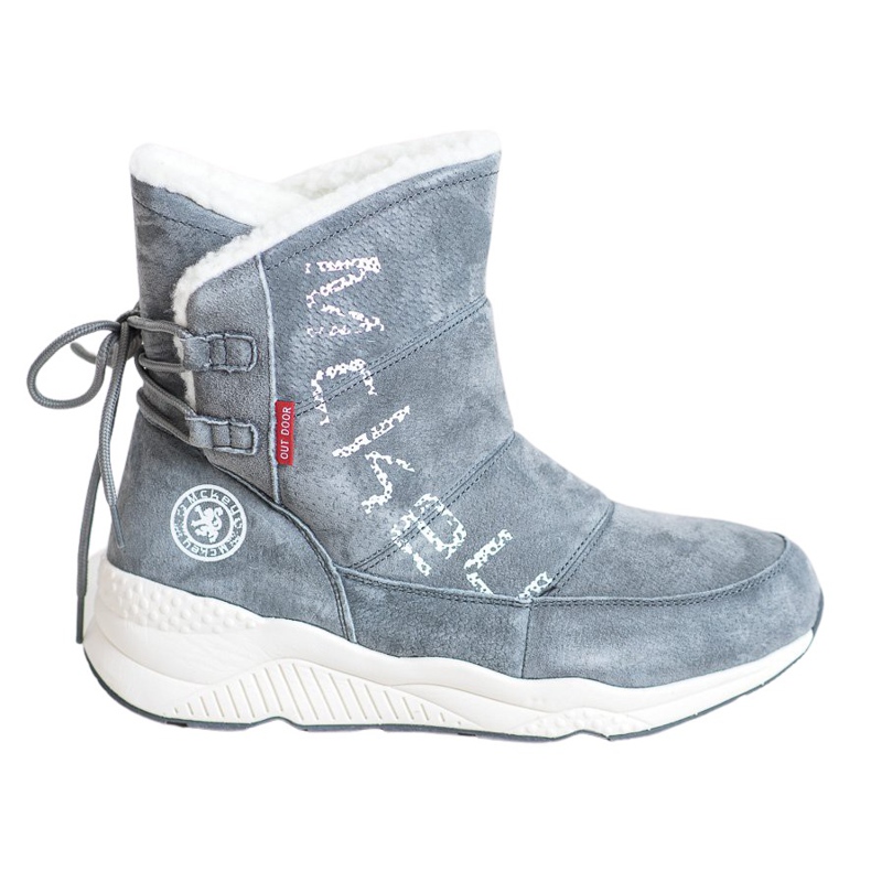 Bottes de neige en cuir MCKEYLOR gris Bottes de neige en cuir MCKEYLOR gris