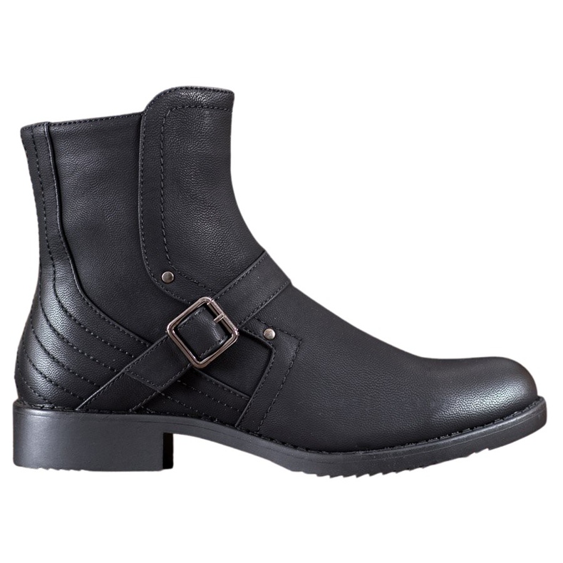 J. Star Bottes à talons plats le noir