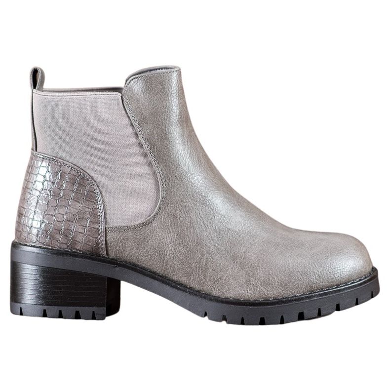 J. Star Bottines à enfiler sur un poteau gris