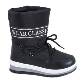 GOLL Portez des bottes de neige classiques noir