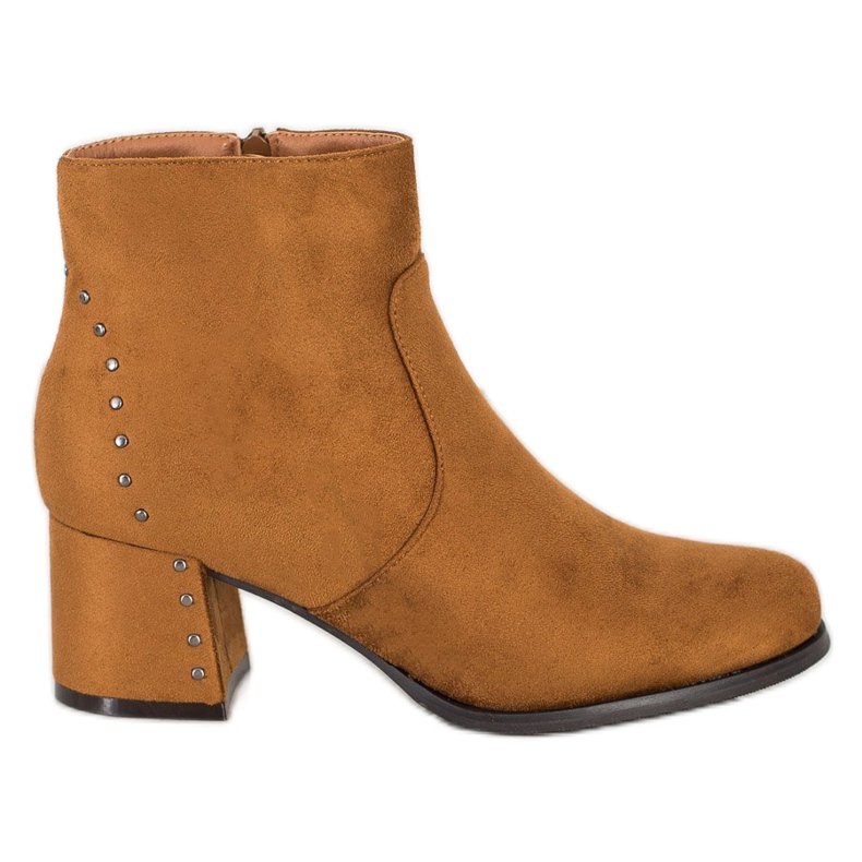 Bottines VINCEZA camel brun
