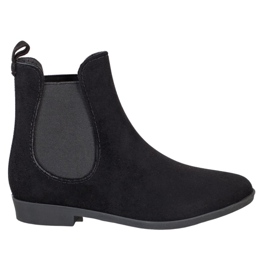 Bona Bottines Chelsea en daim noir