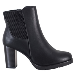 J. Star Bottes élégantes à talons hauts noir