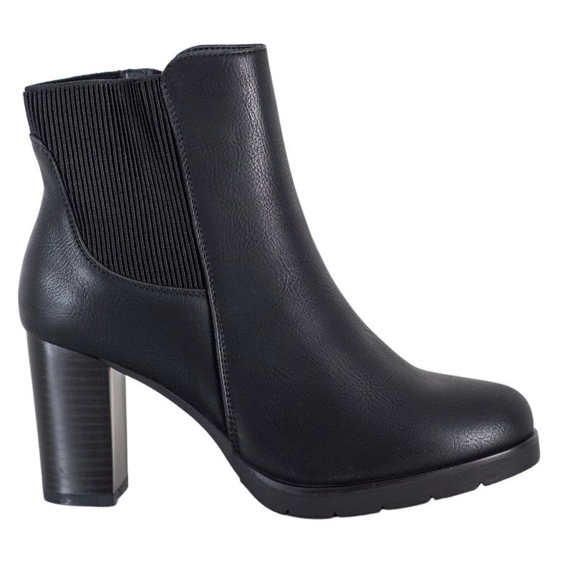 J. Star Bottes élégantes à talons hauts le noir
