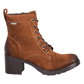 Bottines en daim VINCEZA brun